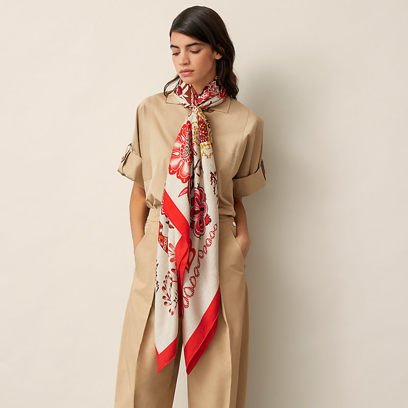 En Attendant Ulysse shawl 140 | Hermès USA